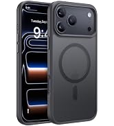 Miracase Translucent for 18 Pro Case, Deep Grey | Compatible with MagSafe, Military-Grade Protect...