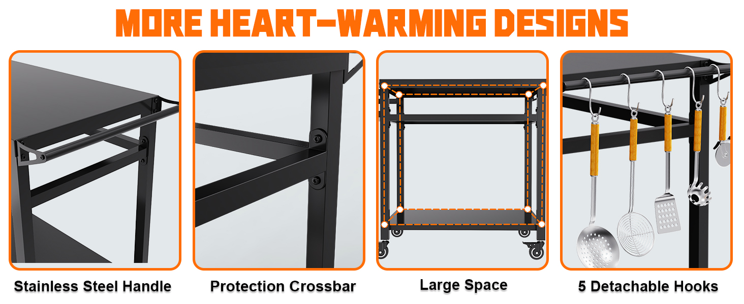 outdoor grill cart