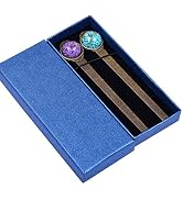 Wisdompro 2 Pcs Metal Bookmark, Retro Vintage Bronze Book Mark Ruler with Dried Flower, Packaged ...