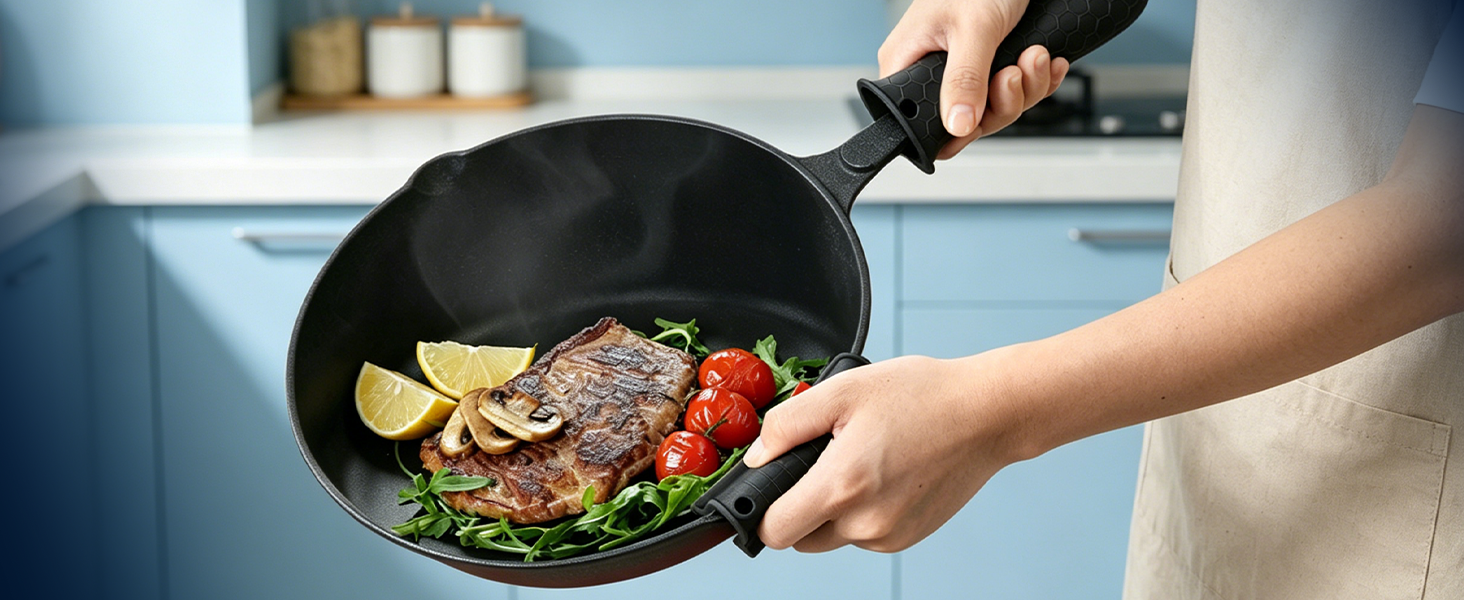 handle,silicone,pot,cast,iron,cover,pan,covers,holder,skillet,hot,sleeve,lodge,heat