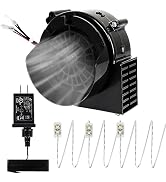 OurWarm 1A Replacement Air Blower for Inflatables, Inflatable Fan Motor with 1.25A Adapter and 3 ...