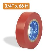 3/4" X 66 ft Red Electrical Tape