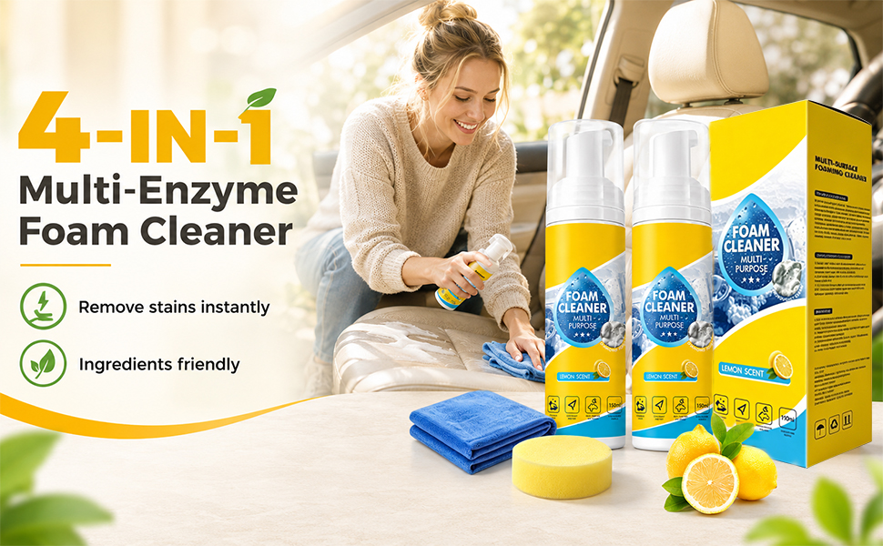 4-In-1 Multi-Enzyme Foam Cleaner