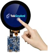 3.4 Inch Round LCD Touch Display 330 nit 800x800,H/D Video&USB Power Port | IPS Capacitive Touch ...