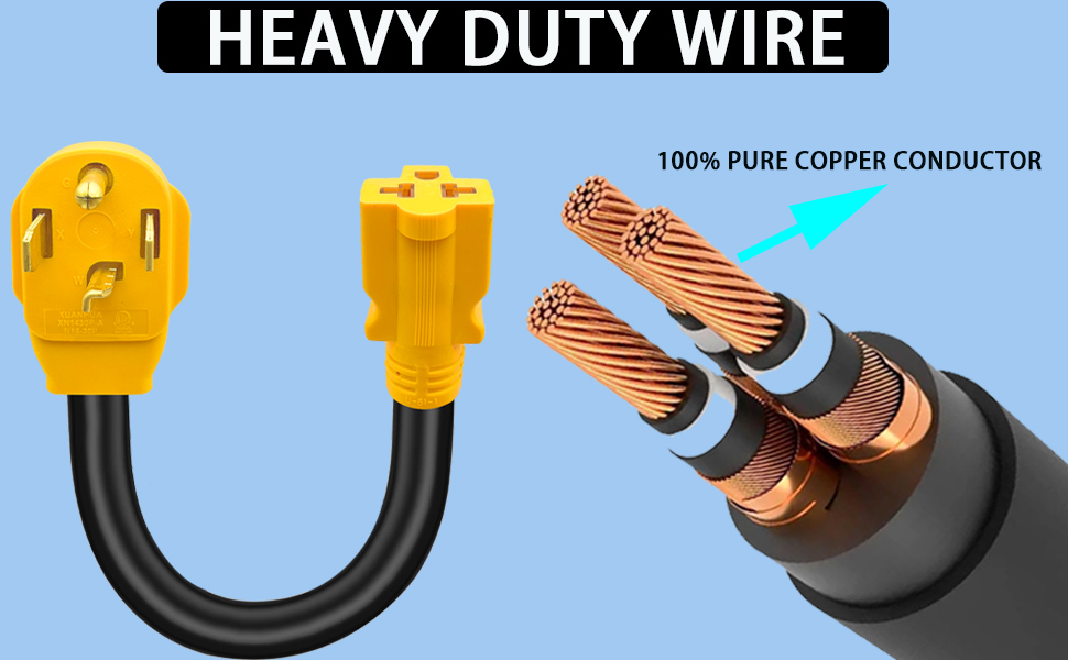 14-30P to 5-15/20R and 6-15/20R adapter cord