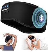 Sleep Headphones Headband Bluetooth 5.4, TOPOINT Sports Headband Earphones Sleeping Bluetooth Wir...