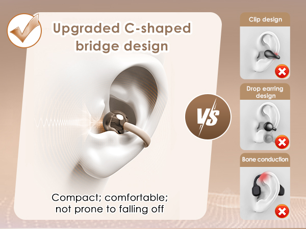 Clip-on Earbuds with Detachable Butterfly Earrings