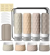 16Pack Travel Bottles for Toiletries, TSA Approved Travel Size Toiletries Containers Set, Silicon...