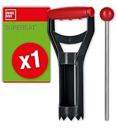 SWISSINNO Install Kit for Mole and Gopher Traps SuperCat. 25 cm Tunnel-locating Probe + Serrated-...