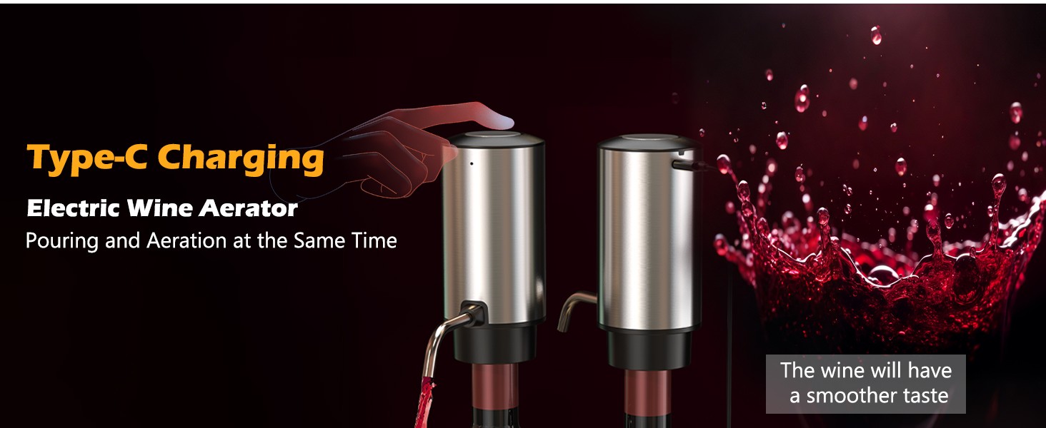 Electric Wine Opener Set, 4 in 1 Electric Wine Bottle Opener