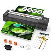 13 Inch Laminator Machine with Auto Paper Feed, Never Jam A3 Thermal & Cold Lamination, 20 Lamina...