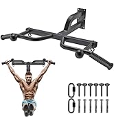 Kipika Heavy Duty Wall Mounted Pull Up Bar, Multifunctional Chin Up Bar, Adjustable Pull Up Bands...