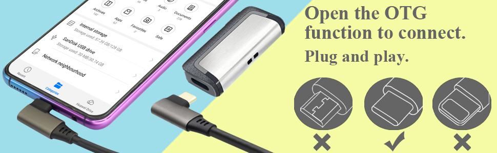Easy carrying mostly for new smart phone has USB-C Port