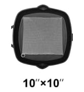 10”x10” Cast Iron Cleaner Mesh Premium 316 Stainless Steel Small Rings