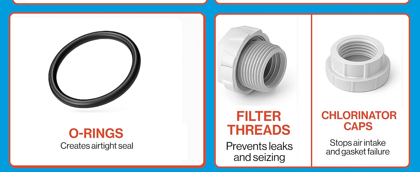 pool ptfe lube gasket sealant waterproof pump spa PTFE filter maintenance equipment cartridge