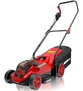 HEINPRO 14" Cordless Lawn Mower Compatible with Milwaukee M18 Battery, 2-in-1 Brushless Electric ...