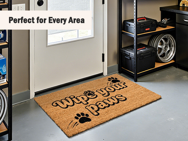 funny muddy coir welcome door mat natural fiber eco-friendly outdoor indoor outside doormat