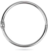 Pawfly 2 Inch Loose Leaf Binder Rings Large Book Rings, 12 Pieces