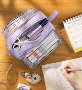 purple big pencil bag