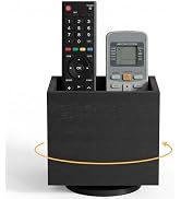 First-zgel 360° Rotating Remote Control Holder, Wooden TV Controller Holder, Remote Holder for Ta...