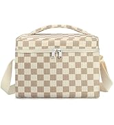 TESAFNG Insulated Lunch Bag for Women, Cute Corduroy Reusable Lunch Box for Adult, Leakproof Cool...