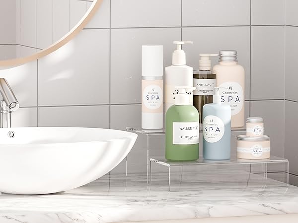 Display Risers for Toiletries