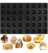 Bread Round Tray Perforated Bakery Silicone Molds 40 Mini Taper Disc Bun Mesh Baking Sheet
