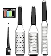 Cambom Cheese Grater Citrus Zester Lemon Zester Pack of 3-304 Stainless Steel - A Sharp Tool for ...