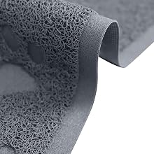 Close-up of PVC cat litter mat texture