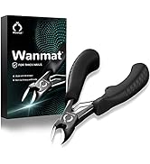 Toe Nail Clippers, Podiatrist Toenail Clippers for Thick Nails for Seniors for Men Wanmat (Black)