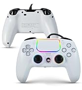 NBCP Wired Controller 2 Pack for PS5 & PC – Hall Effect Triggers,6-Axis Gyro,Turbo Function,Dual ...