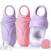 3 Pcs Facial Ice Roller Silicone Mold Reusable for Face Women and Eye Neck Cold Skin Care Tools F...