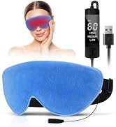 Kovnlo Heated Eye Mask, Washable USB Electric Warm Compress eye heating Pad for Dry Eyes, Blephar...