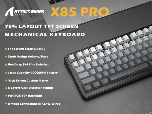 ATTACK SHARK X85 pro Keyboard