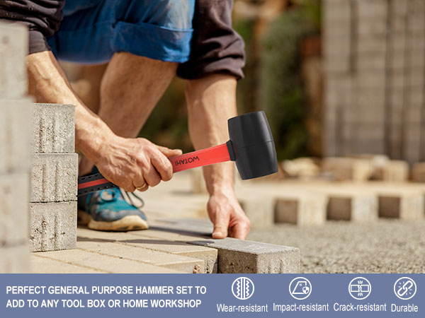 16 oz rubber mallet