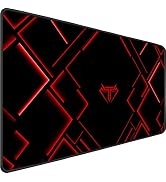 TEDNETGO Gaming Mouse Pad, Extra Large Waterproof XL Extended Desk Mat with Stitched Edge, Non-Sl...