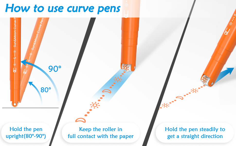 Aechy dual tip curve pen