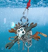 MIKEDE Double Sided Fishing Magnets Kit, Strong 1300Lbs Pulling Neodymuim Magnet Fishing with 65f...