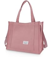 UERRUAM Corduroy Tote Bag for Women Work Crossbody Purse for Everyday,College,Travel,Lightweight ...