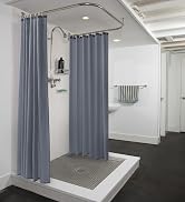 grey shower curtains