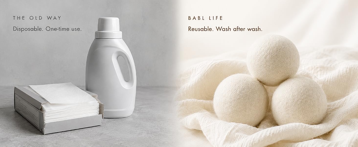 Reusable. Wash after wash.