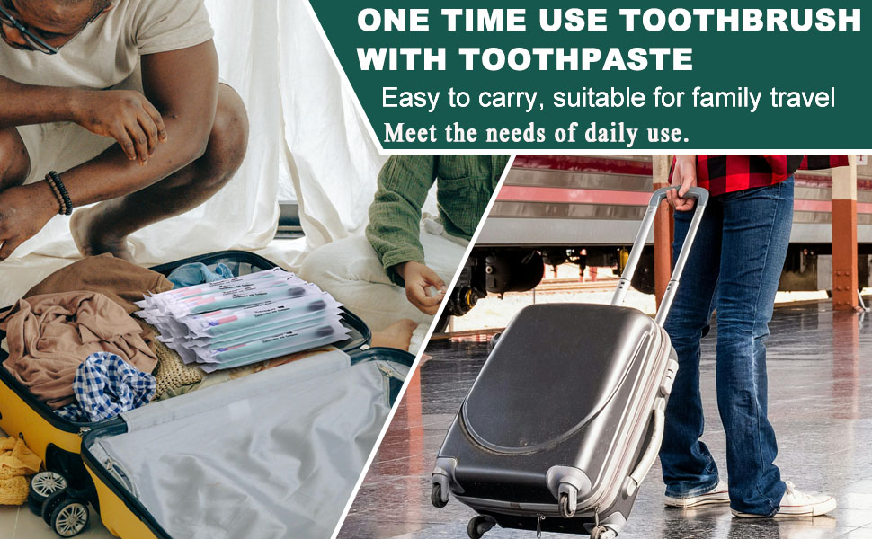 one time use toothbrush with toothpaste