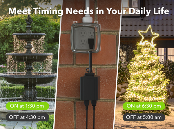 outdoor timer for christmas lights