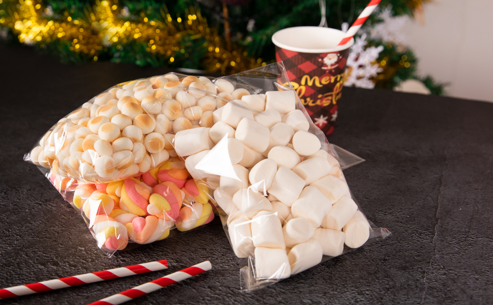 clear cellophane bags self adhesive packaging bags