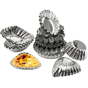 Dicunoy Set of 36 Tartlet Tins Set, Tartlet Pan Mold Set, Mini Cupcake Cookie Tin Baking Tool