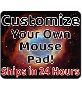 Personalized Mouse Pad - Add Pictures, Text, Logo or Art Design and Make Your Own Customized Mous...