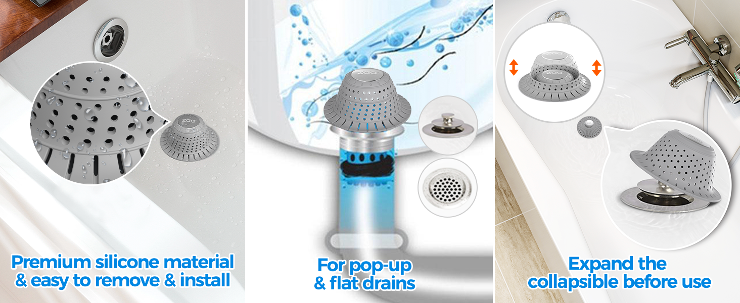 bathtub drain hair catcher