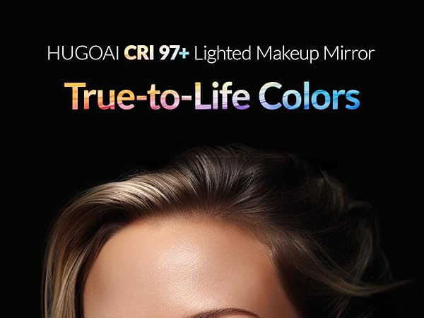 HUGOAI Lighted makeup mirror