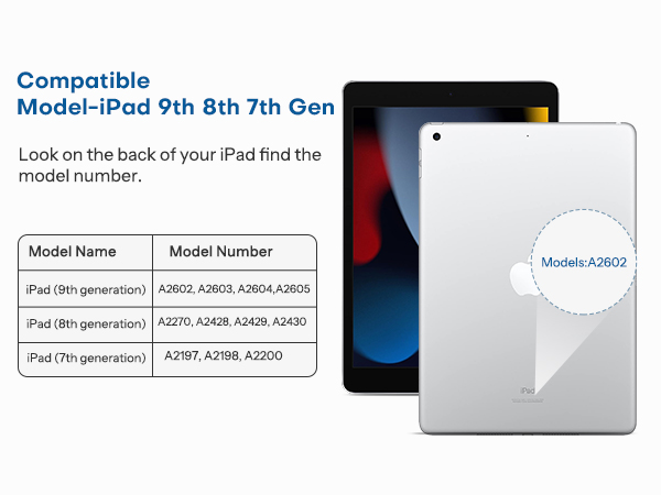 screen protectorcompatible with iPad 9th 8th 7th gen