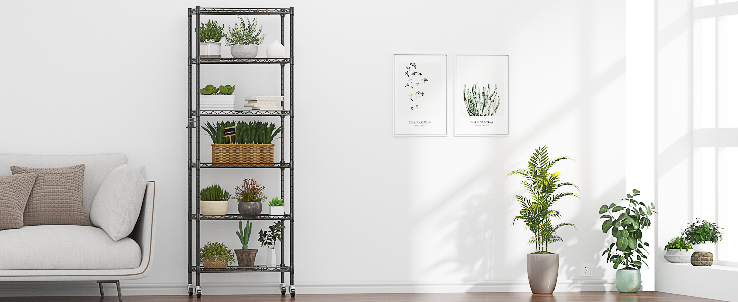 wire rack shelving with wheels